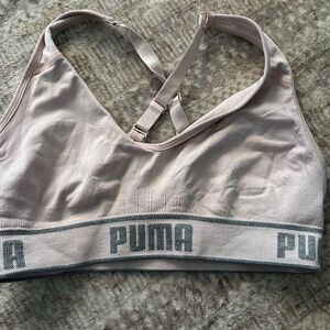 Puma Size Medium Light Pink sports bra